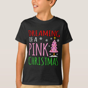 T-shirt Noël rose amusant Joyeux Père Noël Elf Gnomes Holi