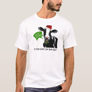 T-shirt Noël rry de MOO ! Vache drôle à vacances dans le