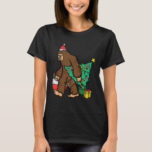 T-shirt Noël Sasquatch Bigfoot Noël Enfants Hommes Femmes 