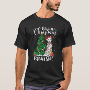 T-shirt Noël Sibérie Husky Pajama Chien Noël