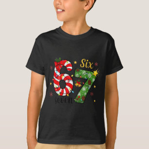 T-shirt Noël Six Sept Drôle Tendance 6 7 Mème Viral 