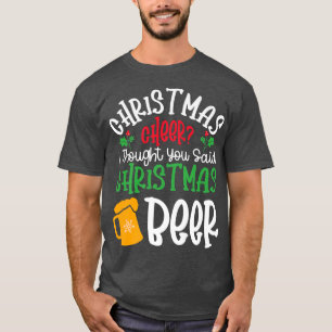 T-shirt Noël Soirée Noël Bière Noël Fête Noël