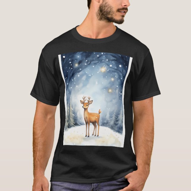 T-shirt Noël Star Reindeer Joie (Devant)