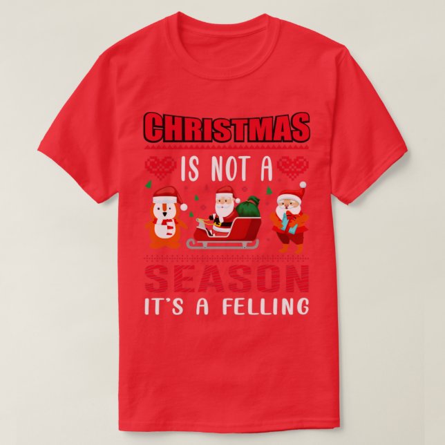 T-shirt Noël T Chemise Design (Design devant)