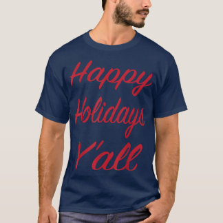 T-shirt Noël T Joyeuses Fêtes Yall Graphic Tee