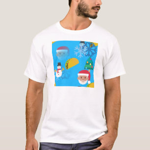 T-shirt noël taco emoji