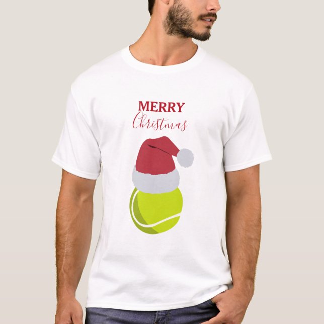 T-shirt Noël Tennis Sports Ball (Devant)