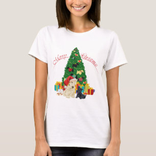 T-shirt Noël Terrier Écossais