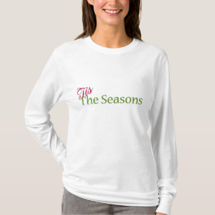 T-shirt Noël 'Tis The Season Ladies Long Sleeve Tee