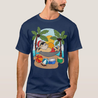 T-shirt Noël tropical Noël du Père Noël Hawaï
