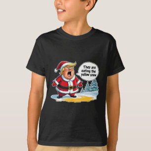 T-shirt Noël Trump Père Noël Ils Mangent Le Ye