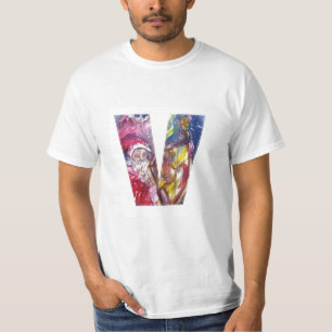 T-SHIRT NOËL V LETTRE / PÈRE NOËL JOUER AU HARP
