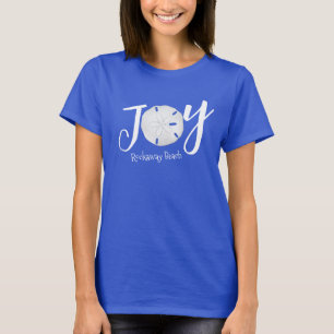 T-shirt Noël Vacances Elégante Plage Bleu Maillot Côté