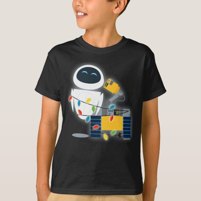 T-shirt Noël WALL-E & EVE (Devant)