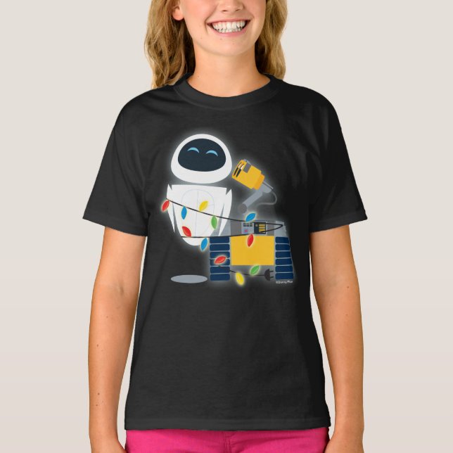 T-shirt Noël WALL-E & EVE (Devant)