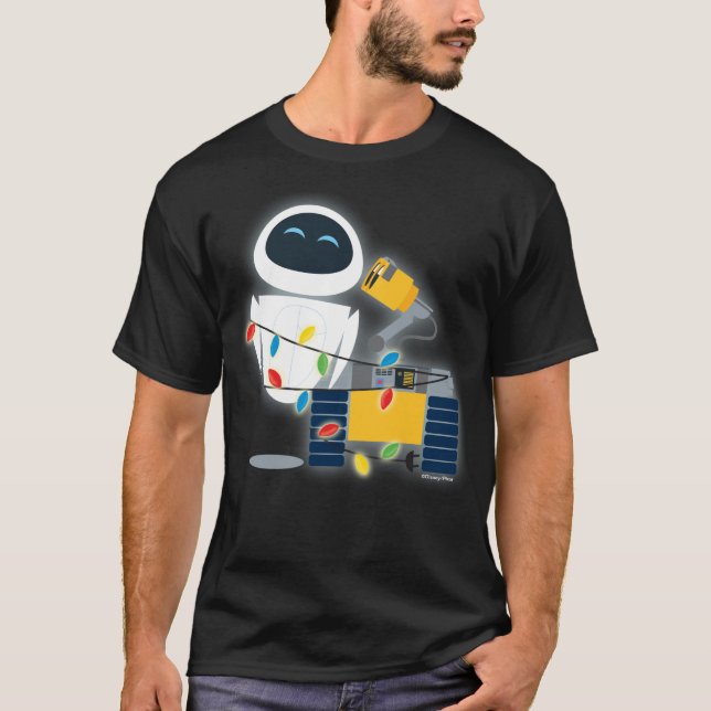 T-shirt Noël WALL-E & EVE (Devant)