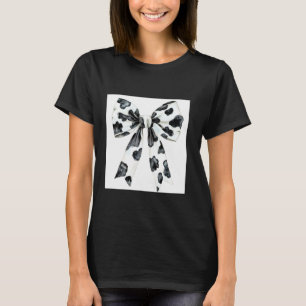 T-shirt Nœud à motif vache esthétique  Impression vache no