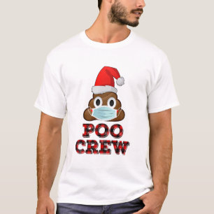T-shirt Noeud d'équipage de la coiffure de Noël Mask Poo