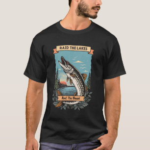 T-shirt Nœud Nordique Brochet u2013 Drôle de Pêcheur Vikin