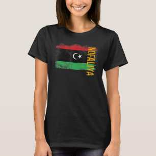 T-shirt Nofaliya Libye Drapeau Pour Les Libyens Hommes Fem
