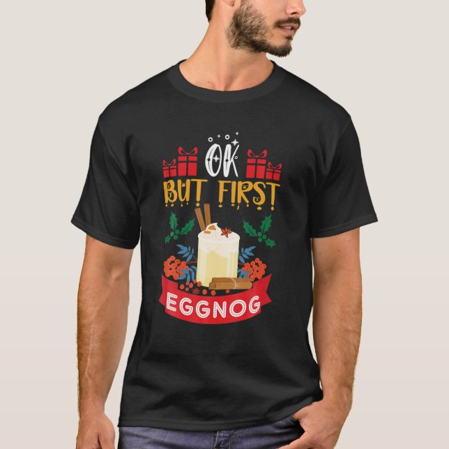 T-shirt Nog Hog - Jour national de l'oeuf - Noël des oeufs (Devant)
