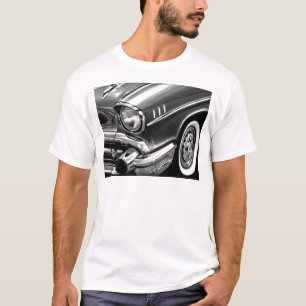 T-shirt Noir 1957 et blanc de Bel Air de Chevrolet