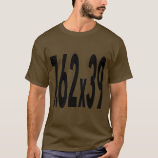 T-shirt noir 7.62x39