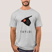 Noir à ailes rouges personnalisé en vol