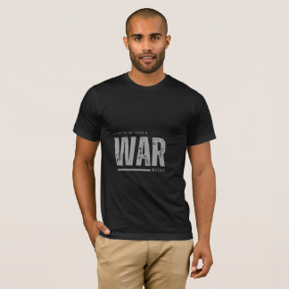 T-shirt noir à demi-manches avec motif