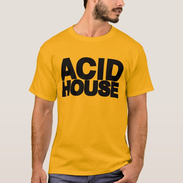 T-shirt Noir ACIDE de MAISON (Devant)