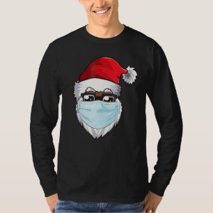 T-shirt Noir Africain-Américain Noël 2021 Père Noël Wearin