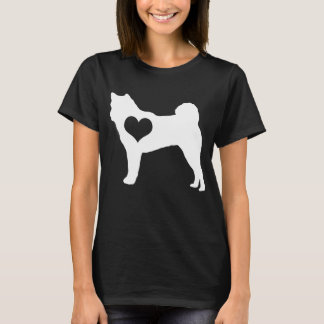 T-shirt noir Akita Heart