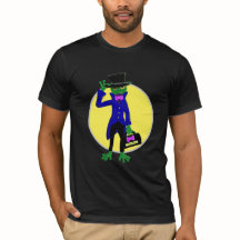 T-shirt noir approprié à la grenouille
