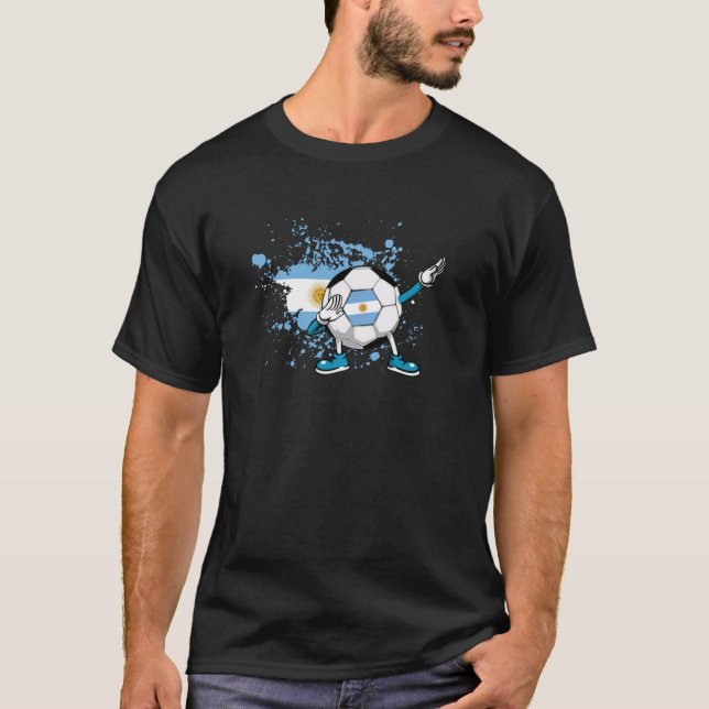 T-shirt noir Argentine 04 (Devant)