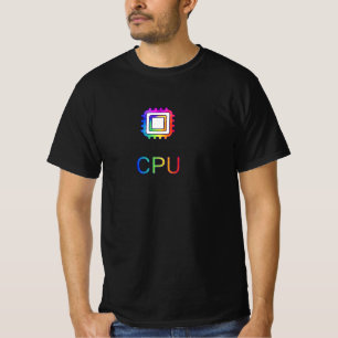 T-shirt noir avec impression design complet de puc