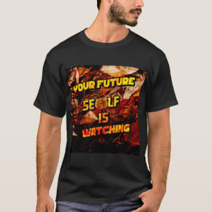 T-shirt noir avec slogans