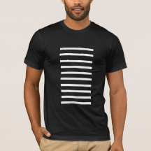 T-shirt noir avec White Lines