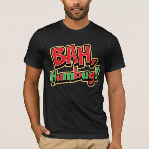 T-shirt noir Bah Humbug
