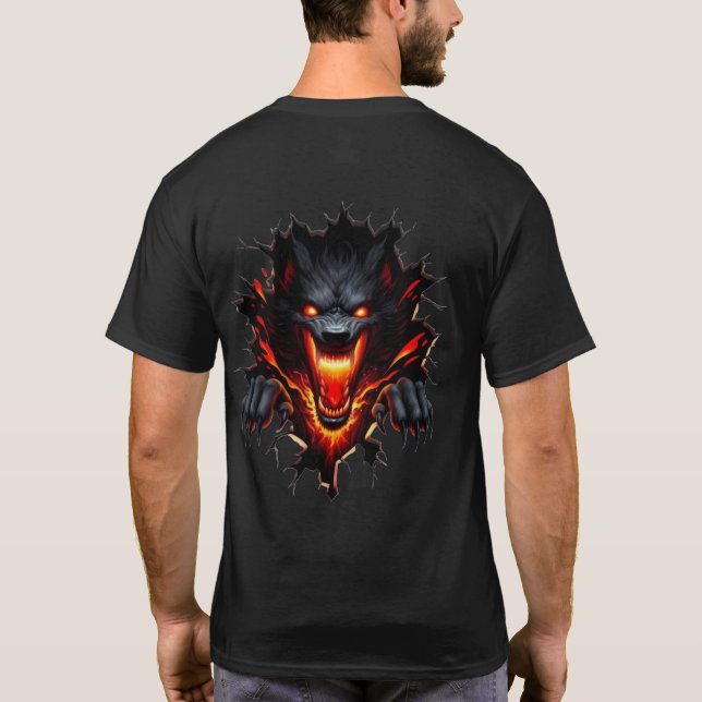 T-shirt noir basique (Dos)