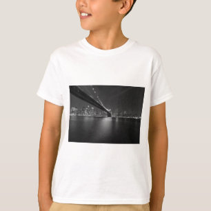 T-shirt Noir blanc New York City Skyline