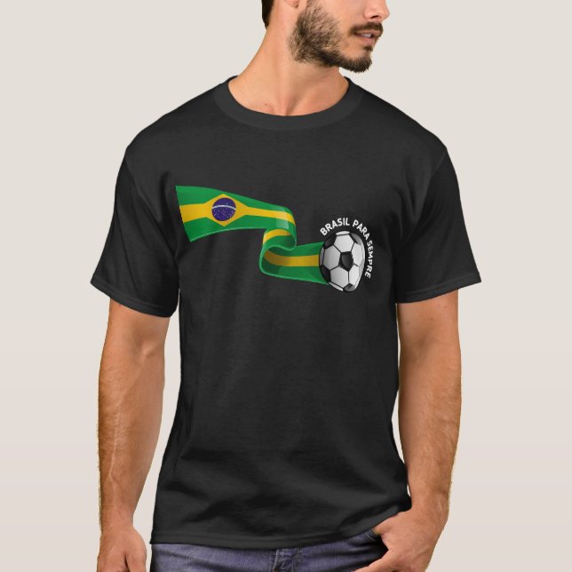 T-shirt noir Brésil 05 (Devant)