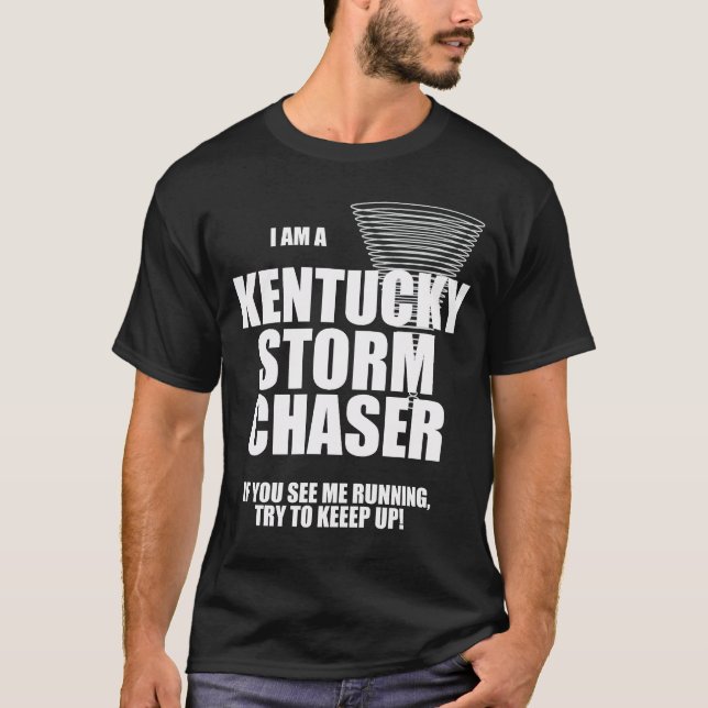 T-shirt noir Chaser Tempête de Tornado Kentucky (Devant)