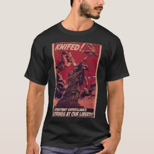 T-shirt noir classique d'Anti-bourdon