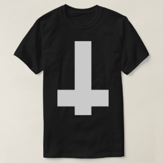 T-shirt Noir croisé à l'envers