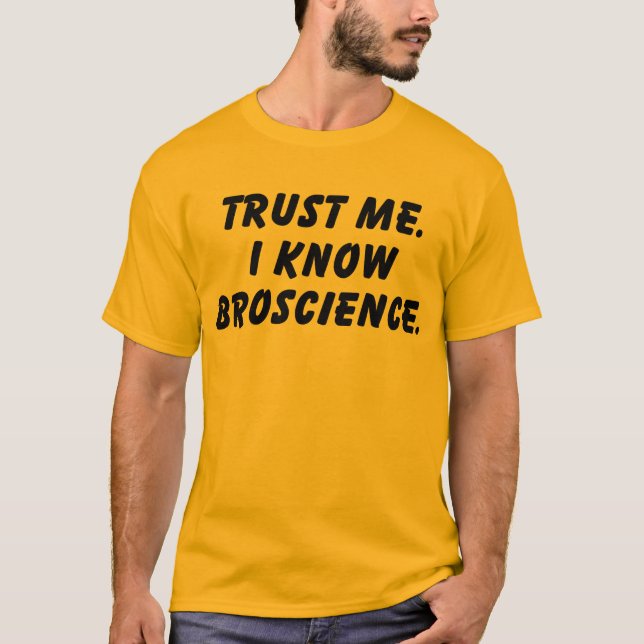 T-shirt Noir de BroScience (Devant)