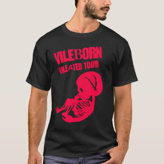 T-shirt NOIR de chemise de visite de Vileated