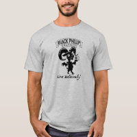 T-shirt noir de chèvre de beurre de Phillip