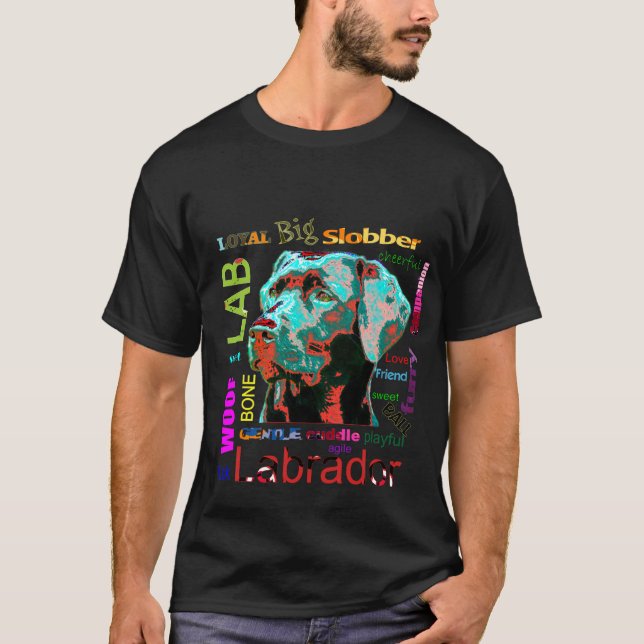 T-shirt noir de conception d'art de bruit de (Devant)