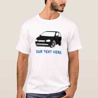 T-shirt Noir de Corsa + votre texte
