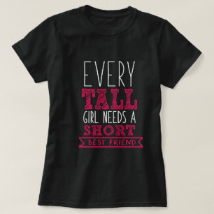 T-shirt Noir de couples - chaque les filles grandes a